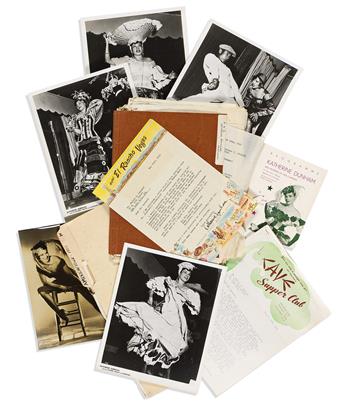 Dunham, Katherine (1909-2006) Large Archive of Material from her Attorney, circa 1951-1953.